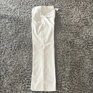 Banana Republic Light Cream Ultra High Rise Wide-Leg Trousers